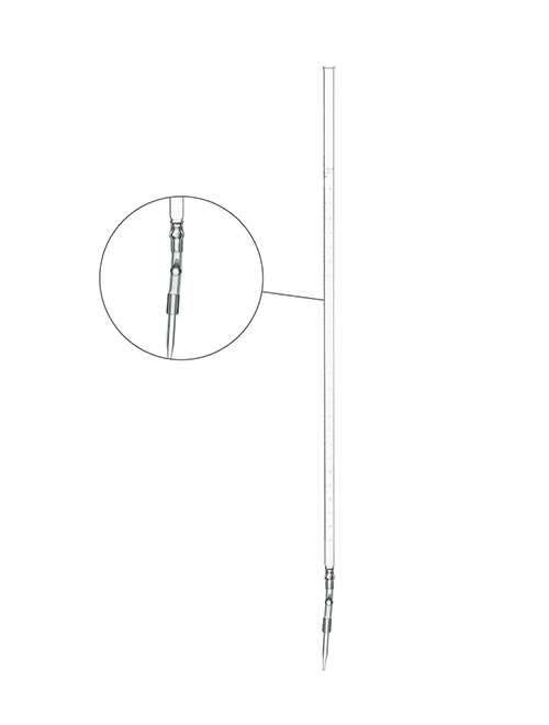 Бюретки исполнение 3 без крана (с оливой)