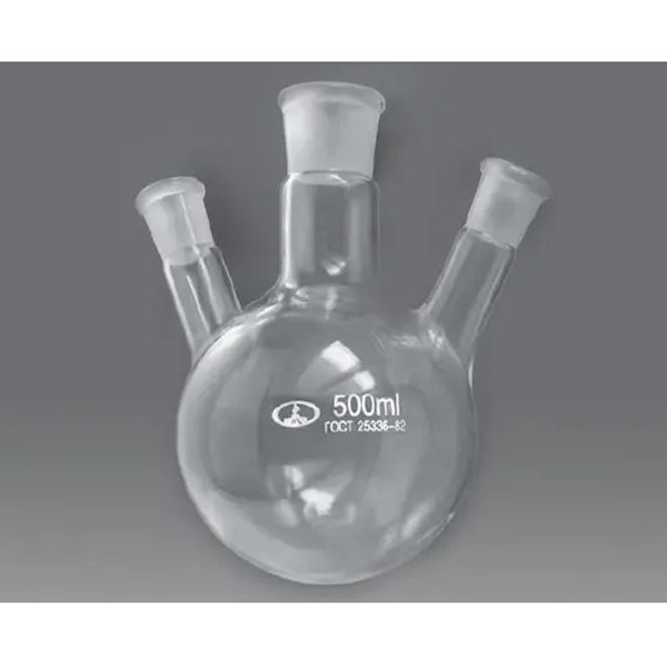 Колбы круглодонные с тремя горловинами