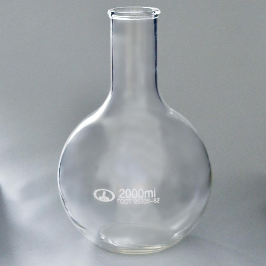 Колбы плоскодонные с цилиндрической горловиной