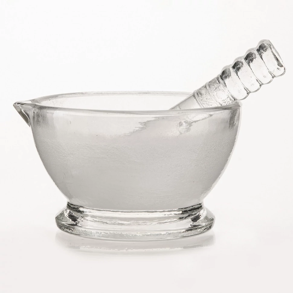 Ступки стеклянные с пестиком