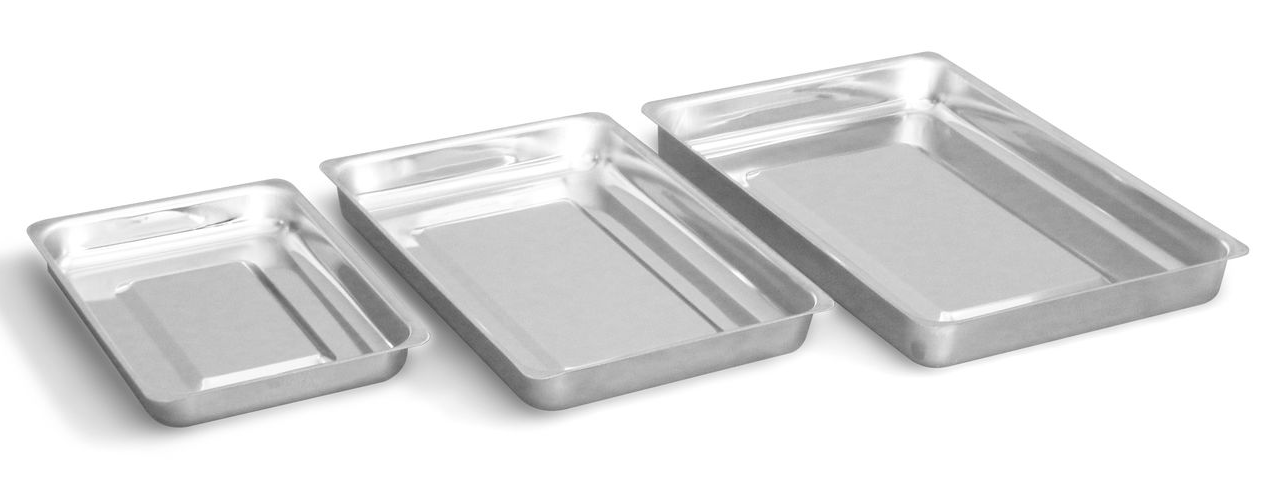 Лотки лабораторные металлические