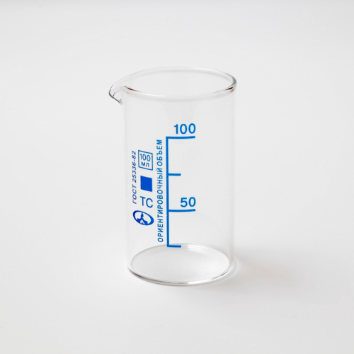 Стакан В-1-100 высокий с делениями и носиком, ТС