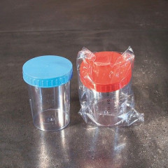 Контейнер лабораторный для взятия проб 150 мл, нестерильный, с завинчивающейся крышкой, п/с, Aptaca, 450 шт/уп.