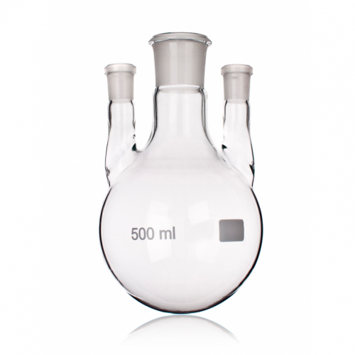 Колба круглодонная с тремя горловинами КГУ-3-1-250-29/32-19/26