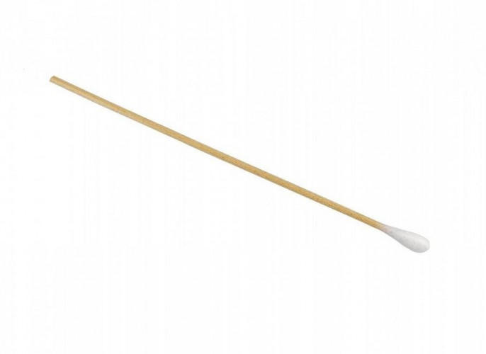Тампон-зонд хлопковый с деревянным аппликатором, 150 мм, нестерильный, 100 шт/уп.