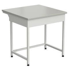 Стол-приставка 850х850х850 мм, раб. поверхность - ЛАМИНАТ СЕРЫЙ