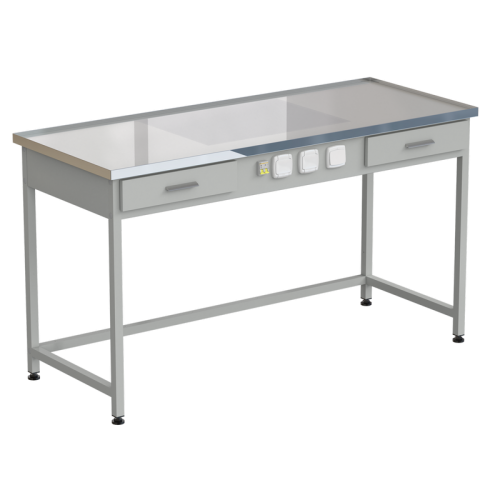 Стол с подсветкой рабочей зоны 1515х610х850, раб. поверхность - LABGRADE-лайт