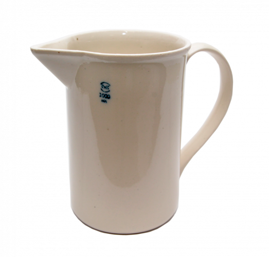 Кружка фарфоровая №3 с ручкой и носиком, 1000 мл