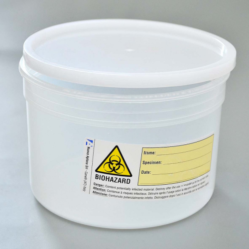 Контейнер для гистологии с защелкивающейся крышкой и этикеткой, 500 мл, 120х80 мм, н/с, Aptaca