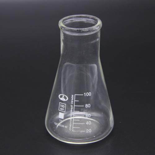 Колба коническая с цилиндрической горловиной КН-2-100-34, с делениями, ТС