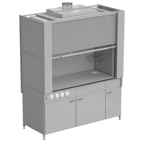 Шкаф вытяжной с коконом из стеклопластика с водой с электрикой 1800х820х2240 мм, раб. поверхность - LABGRADE