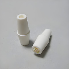 Пробка силиконовая №14,5, двухконусная с каналом и жгутом, белая, 100 шт/уп.