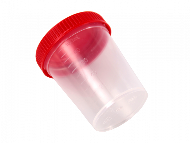 Контейнер лабораторный для взятия проб 120 мл, нестерильный, с завинчивающейся крышкой, п/п, Россия, 300 шт/уп.