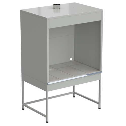 Шкаф для нагревательных печей 1210x870x1895 мм, серый металл, раб. поверхность - КЕРАМИКА