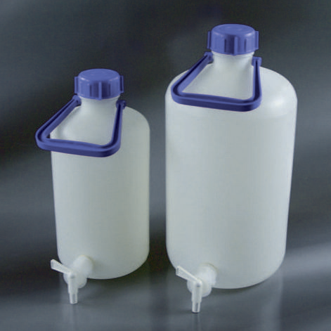 Бутыль с краном 10 л, с завинчивающейся крышкой и ручкой, ПЭВП, Aptaca