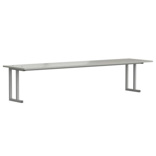 Полка 2-го уровня для стола пристенного 1800х450х390 мм, ЛАМИНАТ СЕРЫЙ