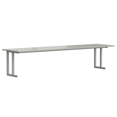 Полка 2-го уровня для стола пристенного 1800х450х390 мм, ЛАМИНАТ СЕРЫЙ