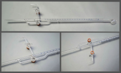 Микробюретка 1-2-2-1-0,01 с краном, кран с резьбовым уплотнением ГОСТ 29251-91