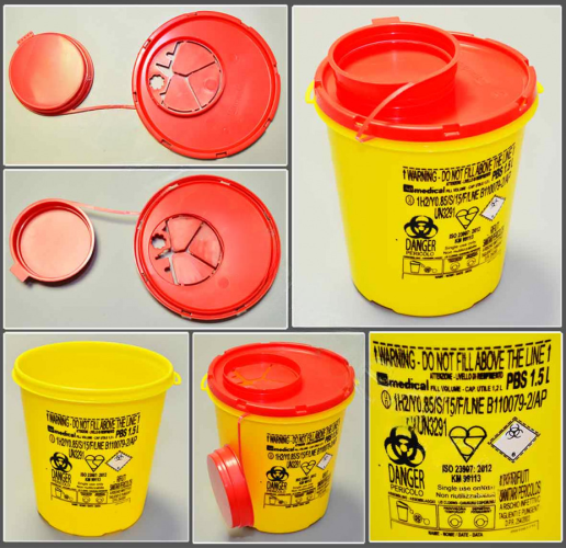 Контейнер для утилизации игл и других отходов 1,5 л, п/п, Aptaca