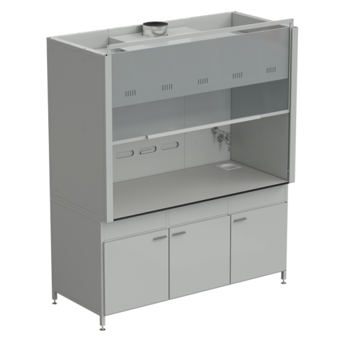 Шкаф вытяжной с подводом воды с ВЗБ светильником 1800х900х2145 мм, раб. поверхность - LABGRADE