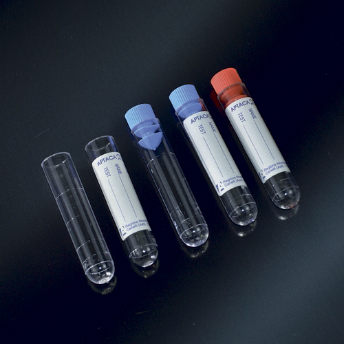 Пробирка цилиндрическая без делений и пробки 3 мл, 12х55 мм, п/с, Aptaca, 1000 шт/уп.