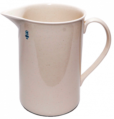 Кружка фарфоровая №5 с ручкой и носиком, 2000 мл