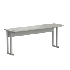 Полка нижняя для стола пристенного 1200х310х460 мм, ЛАМИНАТ СЕРЫЙ