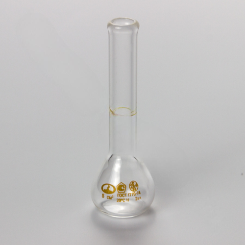 Колба мерная 1-5-2 с одной меткой и цилиндрической горловиной