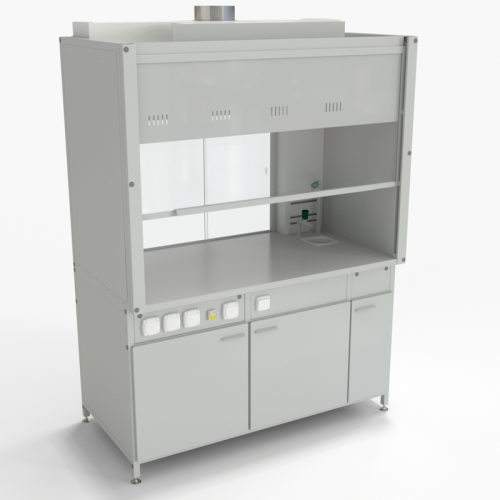 Шкаф демонстрационный специализированный, с электрикой 1500х800х2140, раб. поверхность - LABGRADE