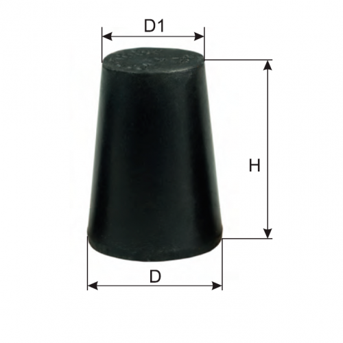 Пробка резиновая №19