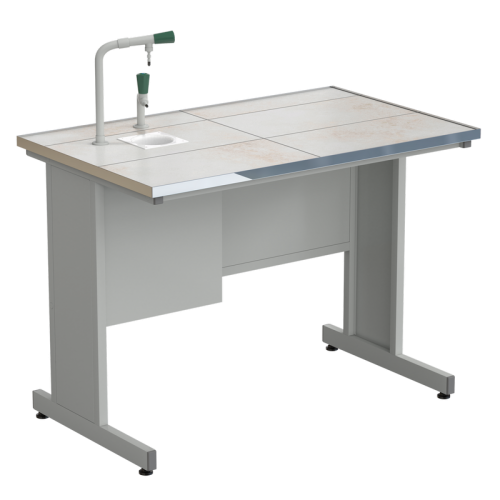 Стол пристенный с подводом воды 1212х750х900 мм, раб. поверхность - КЕРАМИКА