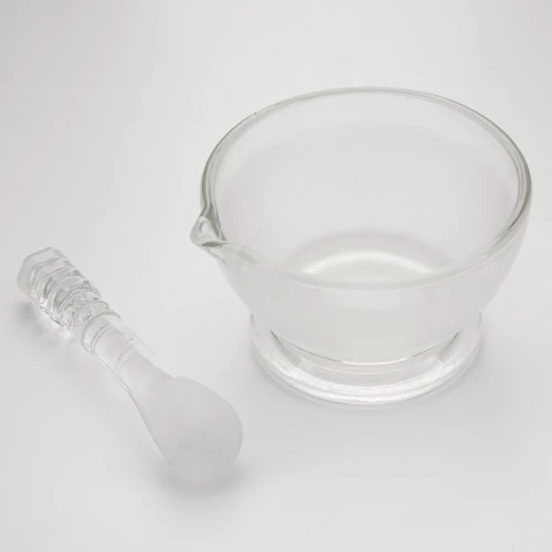 Ступка стеклянная с пестиком 90 мм