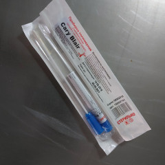 Тампон-зонд с транспортной средой CARY BLAIR с пластиковым аппликатором, в пробирке 12х150 мм, в индивидуальной упаковке, стерильный, 100 шт/уп.