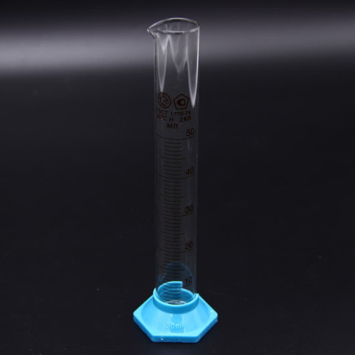 Цилиндр мерный 3-50-2 на пластмассовом основании