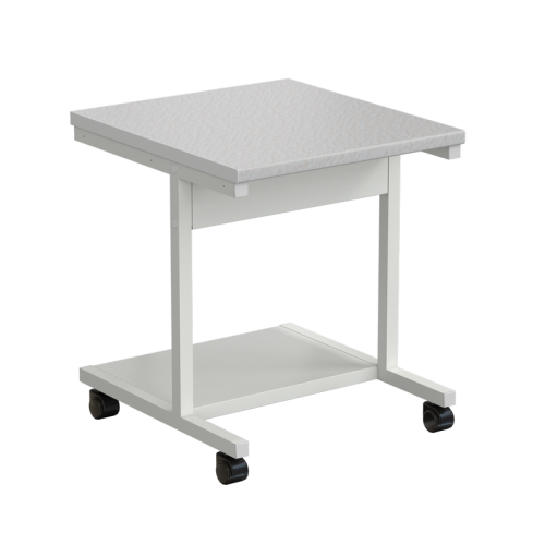 Стол подкатной 600x550x640 мм, раб. поверхность - ЛАМИНАТ БЕЛЫЙ