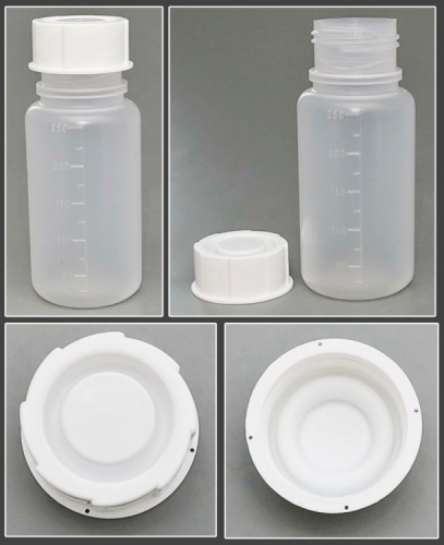 Банка широкогорлая для реактивов 250 мл, с делениями, п/п, Kartell