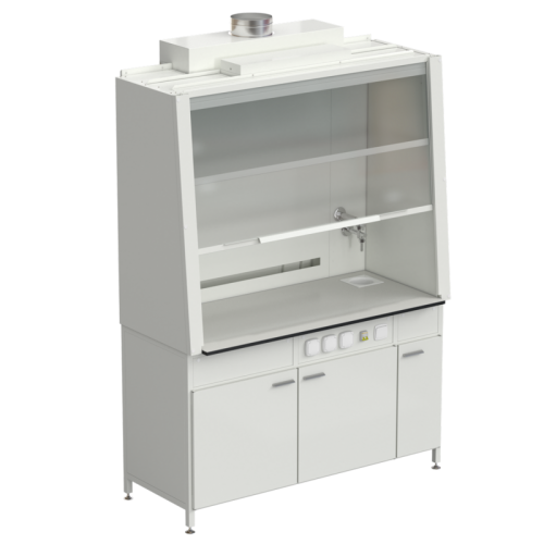Шкаф вытяжной с подводом воды и электрикой 1520х750х2160 мм, раб. поверхность - LABGRADE