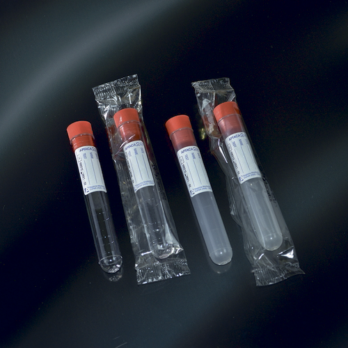 Пробирка цилиндрическая 10 мл, 16х100 мм, с пробкой и этикеткой, стерильная, без делений, п/с, Aptaca, 250 шт/уп.