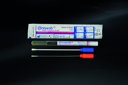 Тампон-зонд с транспортной средой AMIES с алюминиевым аппликатором, в пробирке 12х150 мм, в индивидуальной упаковке, стерильный, Aptaca, 150 шт/уп.