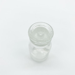 Склянка для реактивов 30 мл из светлого стекла с широкой горловиной и притертой пробкой