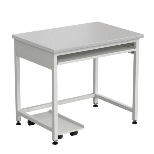 Стол компьютерный 850x600x750 мм, раб. поверхность - ЛАМИНАТ БЕЛЫЙ