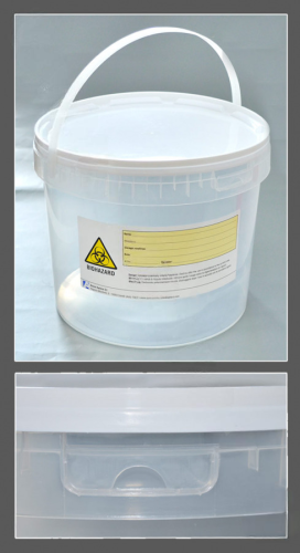 Контейнер для гистологии с защелкивающейся крышкой и этикеткой, 5000 мл, 227х181 мм, н/с, Aptaca