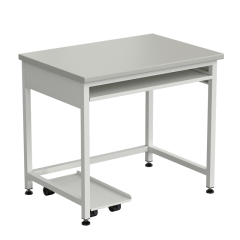 Стол компьютерный 850х600х750 мм, раб. поверхность - ЛАМИНАТ СЕРЫЙ