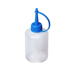 Банка-капельница 40 мл с крышкой-капельницей (цвет крышки - СИНИЙ)