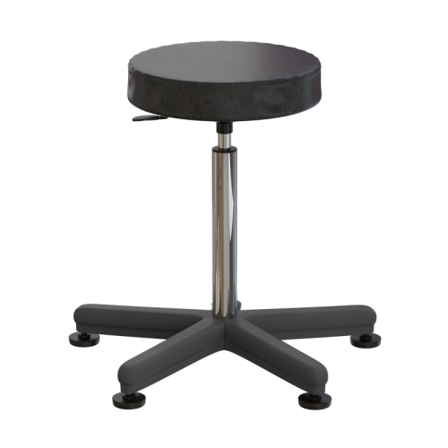 Табурет офисный на опорах (410-540 мм) (кожзам)