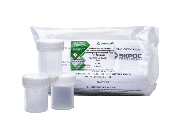 СТ pH-метрии 2 разряда, pH 4,01 (срок годности - до декабря 2025 г.)