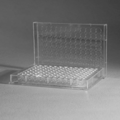 Планшет иммунологический с крышкой, 96 лунок, U-образное дно, стерильный, п/с