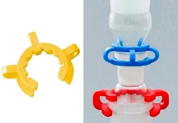 Зажим для конических переходников 14/23, желтый