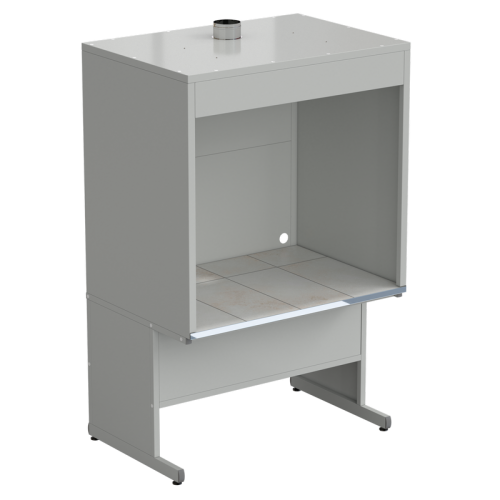 Шкаф для нагревательных печей 1210x870x1895 мм, цвет изделия - серый, раб. поверхность - КЕРАМИКА