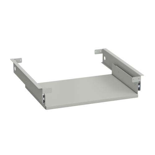 Полка выдвижная для клавиатуры 570х516х115, серая, ЛАМИНАТ СЕРЫЙ